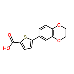 5-(2,3-DIHYDRO-1,4-BENZODIOXIN-6-YL)THIOPHENE-2-CARBOXYLIC ACID Structure