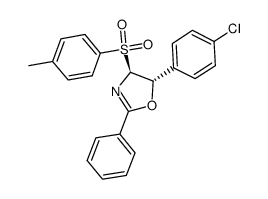 5-p-chlorophenyl-2-phenyl-4-tosyl-2-oxazoline Structure