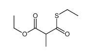 ethyl 3-ethylsulfanyl-2-methyl-3-oxopropanoate结构式