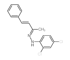 2,4-dichloro-N-(4-phenylbut-3-en-2-ylideneamino)aniline structure