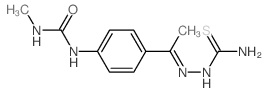 3-[4-[N-(carbamothioylamino)-C-methyl-carbonimidoyl]phenyl]-1-methyl-urea结构式