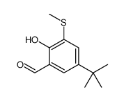 5-tert-butyl-2-hydroxy-3-methylsulfanylbenzaldehyde Structure