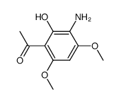 3'-amino-2'-hydroxy-4',6'-dimethoxyacetophenone结构式