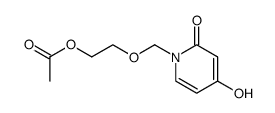 2-((4-hydroxy-2-oxopyridin-1(2H)-yl)methoxy)ethyl acetate Structure