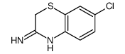 3-Amino-7-chloro-[1,4] benzothiazine结构式