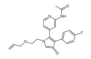 N-{4-[3-(2-allyloxyethyl)-5-(4-fluorophenyl)-1-oxy-3H-imidazol-4-yl]pyridin-2-yl}acetamide结构式