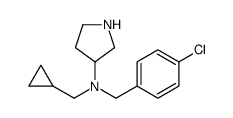 N-[(4-chlorophenyl)methyl]-N-(cyclopropylmethyl)pyrrolidin-3-amine Structure