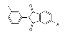 5-bromo-2-(3-methylphenyl)isoindole-1,3-dione结构式