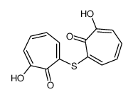 2,2'-Thiobis(7-hydroxy-2,4,6-cycloheptatrien-1-one) Structure