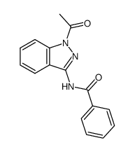 N-(1-acetyl-1H-indazol-3-yl)benzamide结构式