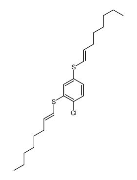 1-chloro-2,4-bis(oct-1-enylsulfanyl)benzene Structure