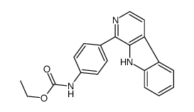 ethyl N-[4-(9H-pyrido[3,4-b]indol-1-yl)phenyl]carbamate结构式