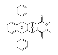 dimethyl (1R,2S,3R,4S)-9,10-diphenyl-1,2,3,4,4a,9,9a,10-octahydro-1,4:9,10-diepoxyanthracene-2,3-dicarboxylate结构式