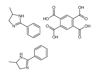 benzene-1,2,4,5-tetracarboxylic acid, compound with 4,5-dihydro-4-methyl-2-phenyl-1H-imidazole (1:2)结构式