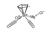 tricarbonylcyclopentadienyltungsten(II) magnesium chloride结构式
