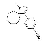 1-isopropylcycloheptyl 4-cyanophenyl ketone结构式