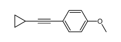 1-(2-cyclopropylethynyl)-4-methoxybenzene结构式