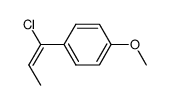 (E)-1-Chlor-1-(4-methoxyphenyl)-1-propen Structure