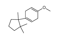 1-methoxy-4-(1,2,2-trimethylcyclopentyl)cyclohexa-1,4-diene结构式