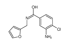 3-Amino-4-chloro-N-(2-furylmethyl)benzamide structure