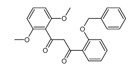 1-(2-benzyloxy-phenyl)-3-(2,6-dimethoxy-phenyl)-propane-1,3-dione结构式