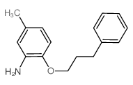 5-Methyl-2-(3-phenylpropoxy)aniline Structure