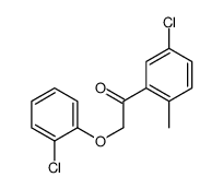 1-(5-chloro-2-methylphenyl)-2-(2-chlorophenoxy)ethanone结构式