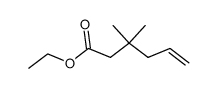 ethyl 3,3-dimethyl-5-hexenoate Structure