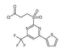 Propanoyl chloride, 3-[[4-(2-thienyl)-6-(trifluoromethyl)-2-pyrimidinyl]sulfonyl]结构式