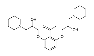 1-[2,6-bis(2-hydroxy-3-piperidin-1-ylpropoxy)phenyl]ethanone结构式