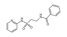2-benzoylamino-ethanesulfonic acid-[2]pyridylamide Structure