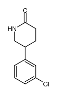 5-(3-chlorophenyl)piperidin-2-one结构式
