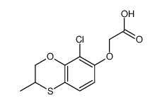 2-[(8-chloro-3-methyl-2,3-dihydro-1,4-benzoxathiin-7-yl)oxy]acetic acid结构式