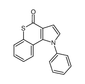 1-Phenyl-benzothiopyrano[4,3-b]pyrrol-4-on Structure