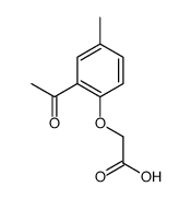 2-(2-acetyl-4-methylphenoxy)acetic acid结构式