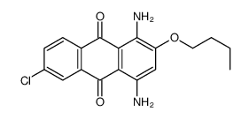 1,4-diamino-2-butoxy-6-chloroanthracene-9,10-dione Structure