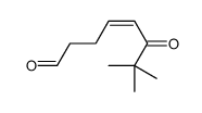 7,7-dimethyl-6-oxooct-4-enal结构式