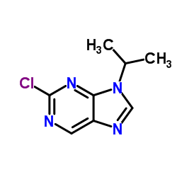 2-Chloro-9-isopropyl-9H-purine结构式