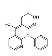 4-hydroxy-3-(2-hydroxypropyl)-1-phenyl-1,8-naphthyridin-2-one Structure