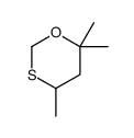 4,6,6-trimethyl-1,3-oxathiane Structure