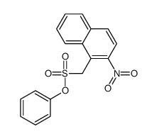 phenyl (2-nitronaphthalen-1-yl)methanesulfonate结构式