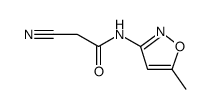 Acetamide, 2-cyano-N-(5-methyl-3-isoxazolyl)- (9CI)结构式