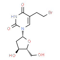 5-(2-Bromoethyl)-2'-deoxyuridine Structure