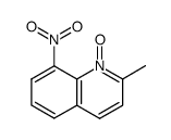 2-methyl-8-nitro-quinoline-1-oxide结构式