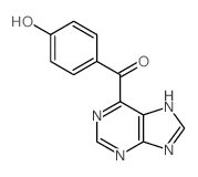 Methanone,(4-hydroxyphenyl)-9H-purin-6-yl- Structure