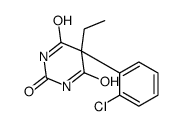 5-(o-Chlorophenyl)-5-ethyl-2,4,6(1H,3H,5H)-pyrimidinetrione结构式