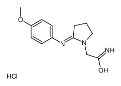 2-[2-(4-methoxyphenyl)iminopyrrolidin-1-yl]acetamide,hydrochloride结构式