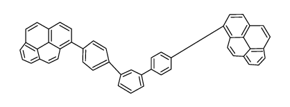 1-[4-[3-(4-pyren-1-ylphenyl)phenyl]phenyl]pyrene Structure