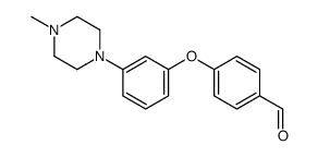 4-[3-(4-methylpiperazin-1-yl)phenoxy]benzaldehyde结构式