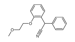 [2-(2-methoxy-ethoxy)-phenyl]-phenyl-acetonitrile Structure